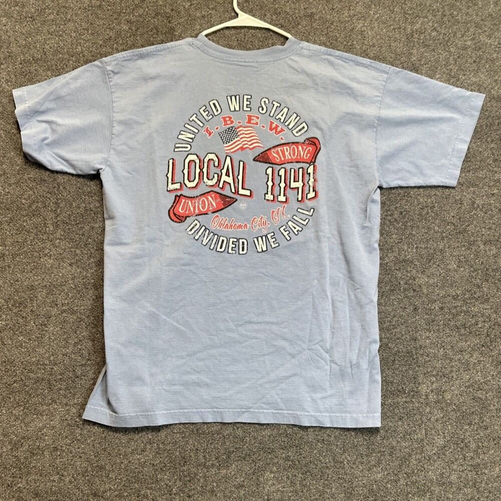 IBEW Local 1141 Okc Short Sleeve XL  T-Shirt Blue Union Worker Tee